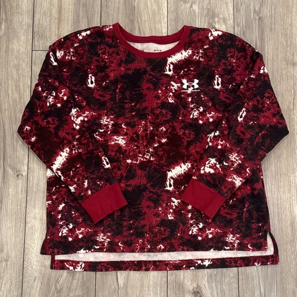 Under‎ Armour Women Tie Dye Fleece Crewneck Sweatshirt MD
